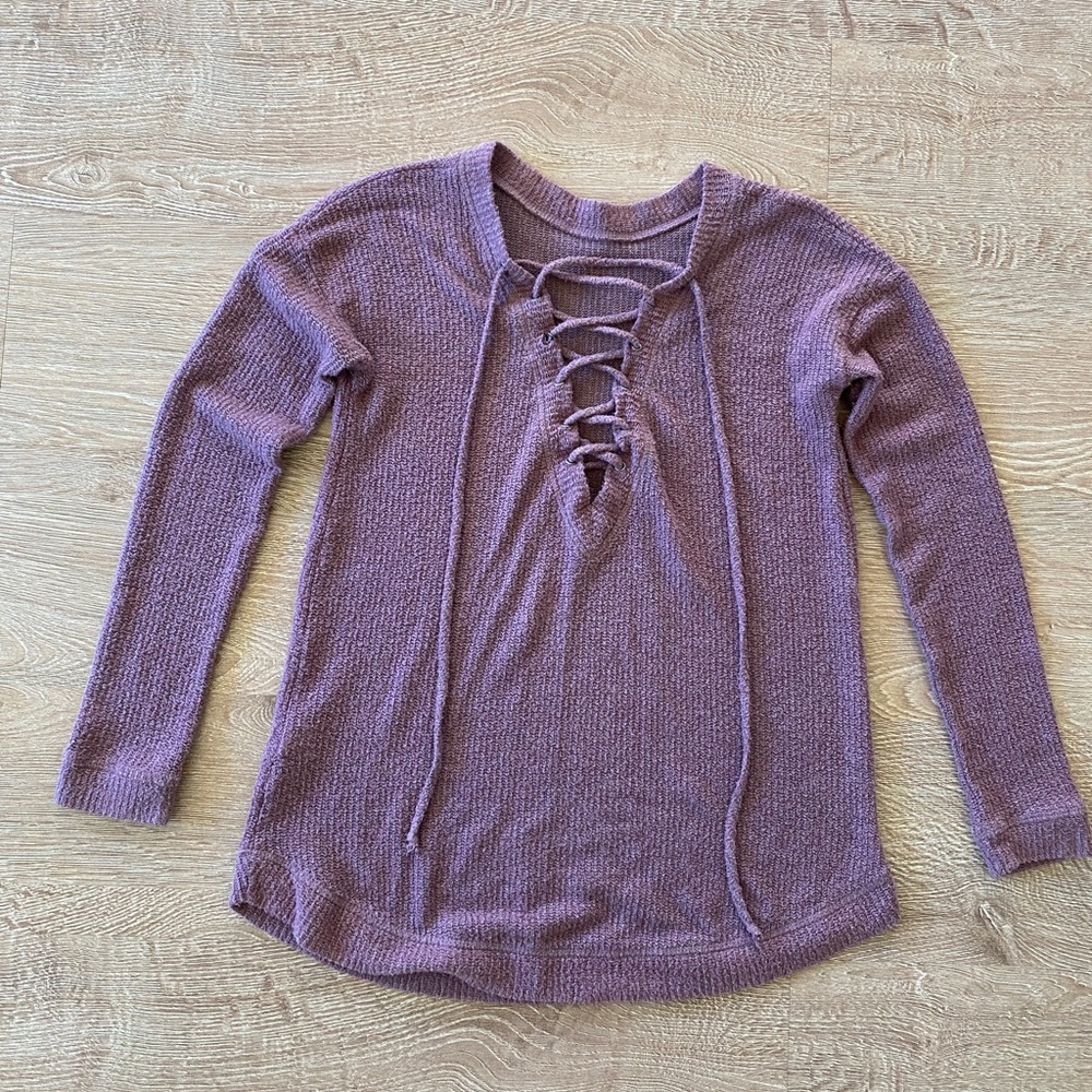 Women’s Cross-Laced Sweater - Size S